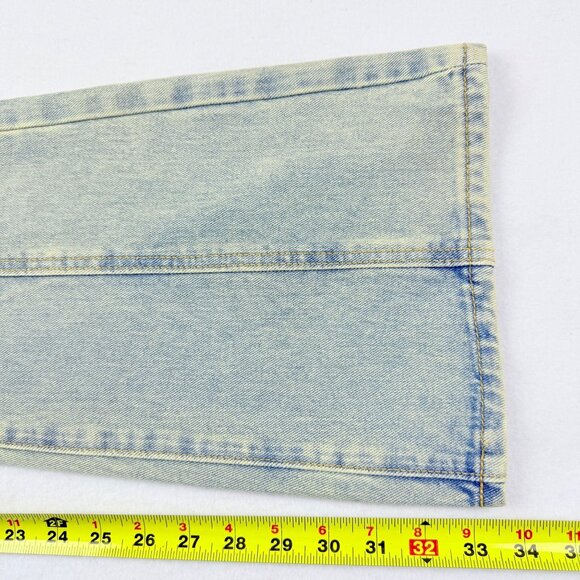 Pretty Little Thing Women's Vintage Blue Seam Detail Flared Denim Jeans Sz 6 NWT - Picture 11 of 11